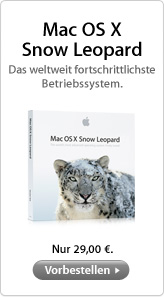 Mac OS X Snow Leopard. The world's most advanced operating system.
