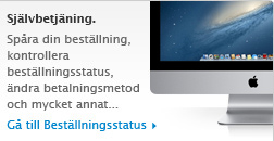 Självbetjäning. Spåra din beställning, kontrollera beställningsstatus, ändra betalningsmetod och mycket annat... Gå till Beställningsstatus!