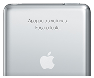 Mensagem gravada a láser