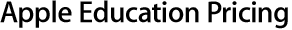Apple Education Pricing
