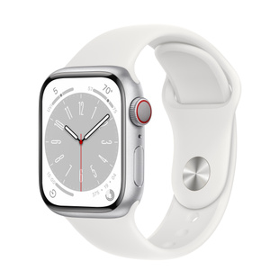 Apple Watch Series 8（GPS + Cellularモデル）- 41mmシルバー