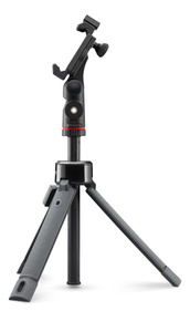 Vista laterale del treppiede di JOBY con supporto GripTight PRO leggermente inclinato.