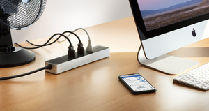 The strip connects to your Wi-Fi network without a bridge, and provides overcurrent, over voltage, and surge protection.