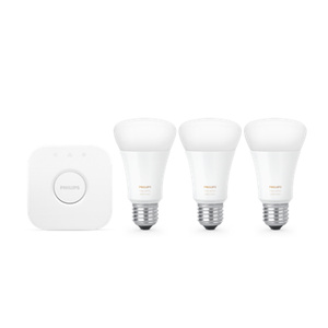 ☆Philips Hue スターターキット A60 + 他セット☆ Philips Hue Starter Kit 3 Lâmpadas E27 A60 + Hue Bridge