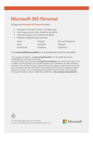 Sammenligningsoversigt over forskellige Microsoft-pakker viser, at Microsoft 365 Personal-versionen indeholder førsteklasses versioner af Word, Excel, PowerPoint, Outlook og One Note samt lagring i skyen og meget mere