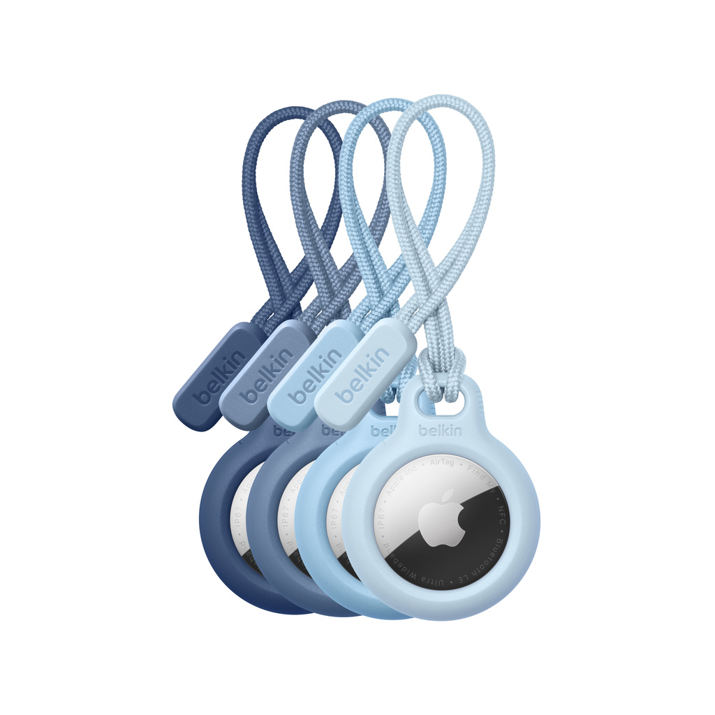 Belkin AirTag用ストラップ付きセキュアホルダー（4個入り）