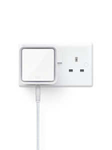 Eve Water Guard plugs into a socket in your bathroom, utility room or any other room to help you avoid expensive water damage.
