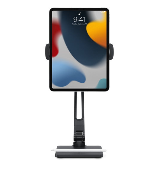 Twelve South HoverBar Duo holds iPad in a variety of positions, heights, and angles.