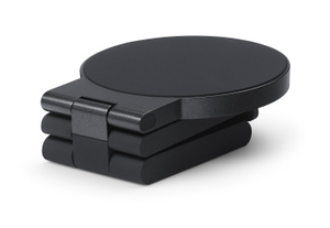 Belkin iPhone Mount can be folded down for easy transport to other desktop Macs you may use.