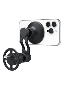 Como o suporte veicular magnético da mophie prende o iPhone com segurança sem garras ou fechos, você consegue colocar e tirar seu telefone só com uma mão.