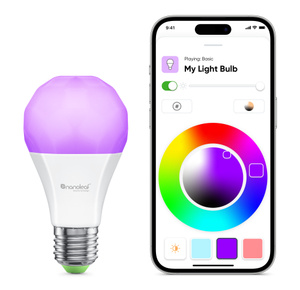 The app even lets you select colors from a color wheel, shown or choose preset colors that you customize.
