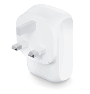 Belkin BoostCharge Dual Wall Charger, pins unfolded