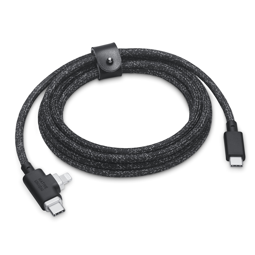 Native Union Belt Cable Duo Pro 240W（USB-C - USB-C and Lightning）