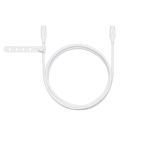 중앙에 USB-C 포트가 있고 30W라고 적혀 있는 화이트 색상 Anker Charger의 모습