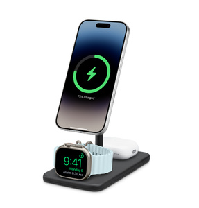 新品 HiRise 3 Deluxe 3-in-1 Charging Stand Twelve South HiRise 3 Deluxe, Compact Luxury Wireless