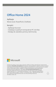 Microsoft Office 2024 dla Użytkowników Domowych - Apple (PL)