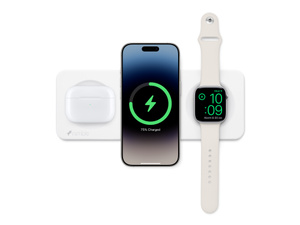 Nimble Podium 3-in-1 Wireless Charger - ホワイト - Apple（日本）