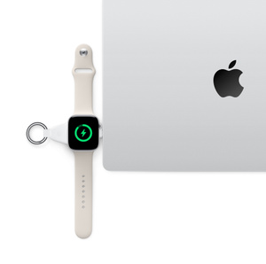 Scosche WatchIt Keychain Apple Watch Magnetic Fast Charger White