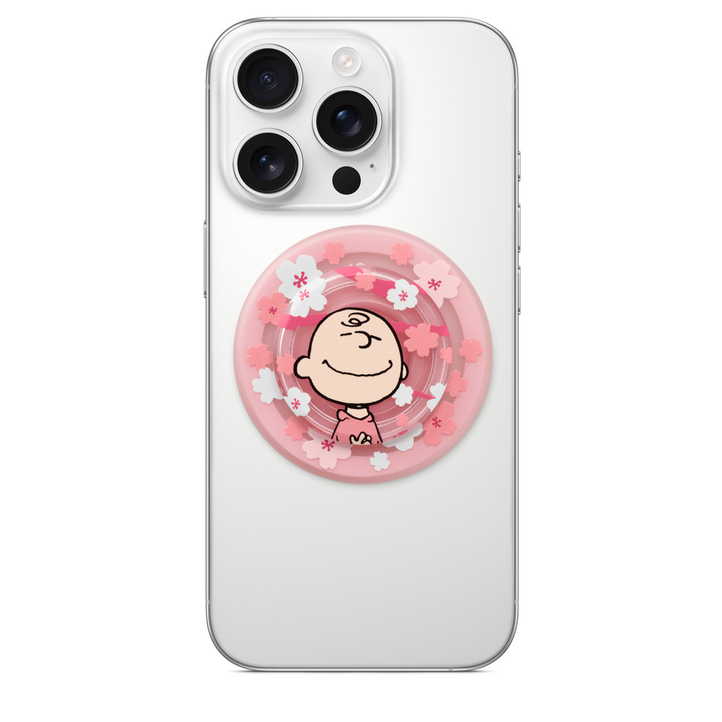 PopSockets MagSafe Grip for iPhone - チャーリー・ブラウンチェリーブロッサム