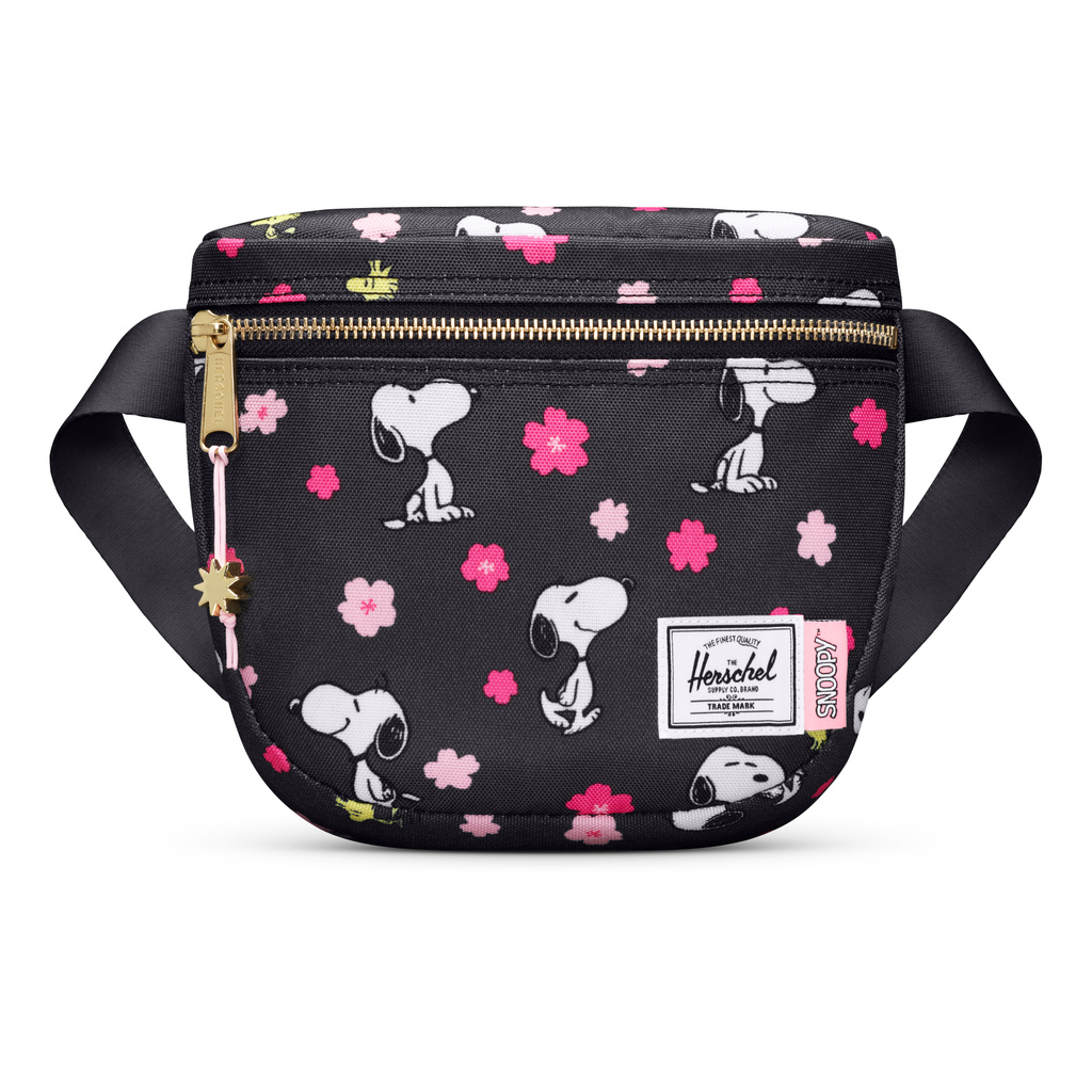 Herschel Settlement Hip Pack - スヌーピーチェリーブロッサムブラック