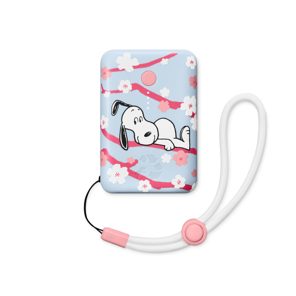 Nimble CHAMP 10k Portable Charger - スヌーピーチェリーブロッサムブルー