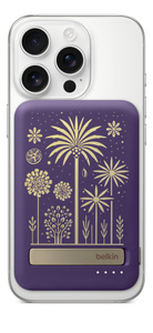 Belkin BoostCharge Pro Magnetic Power Bank 5K - Purple/Gold