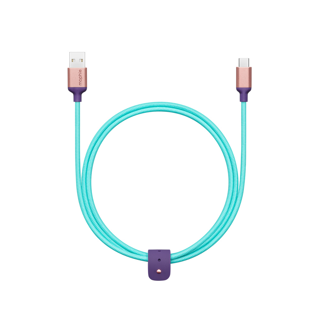 mophie USB-A - USB-C Charge Cable（1m）- ティール