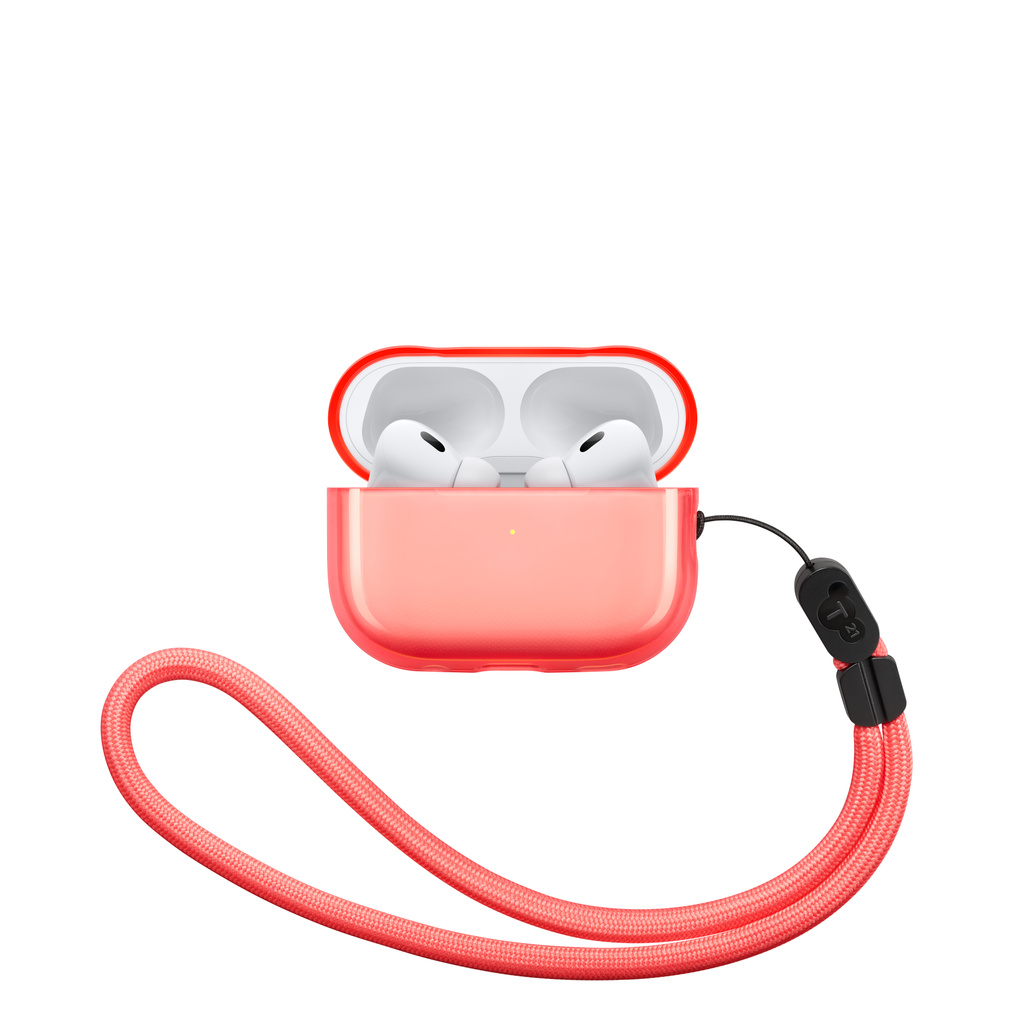 Tech21 Translucent AirPods Pro 2 Case - コーラル