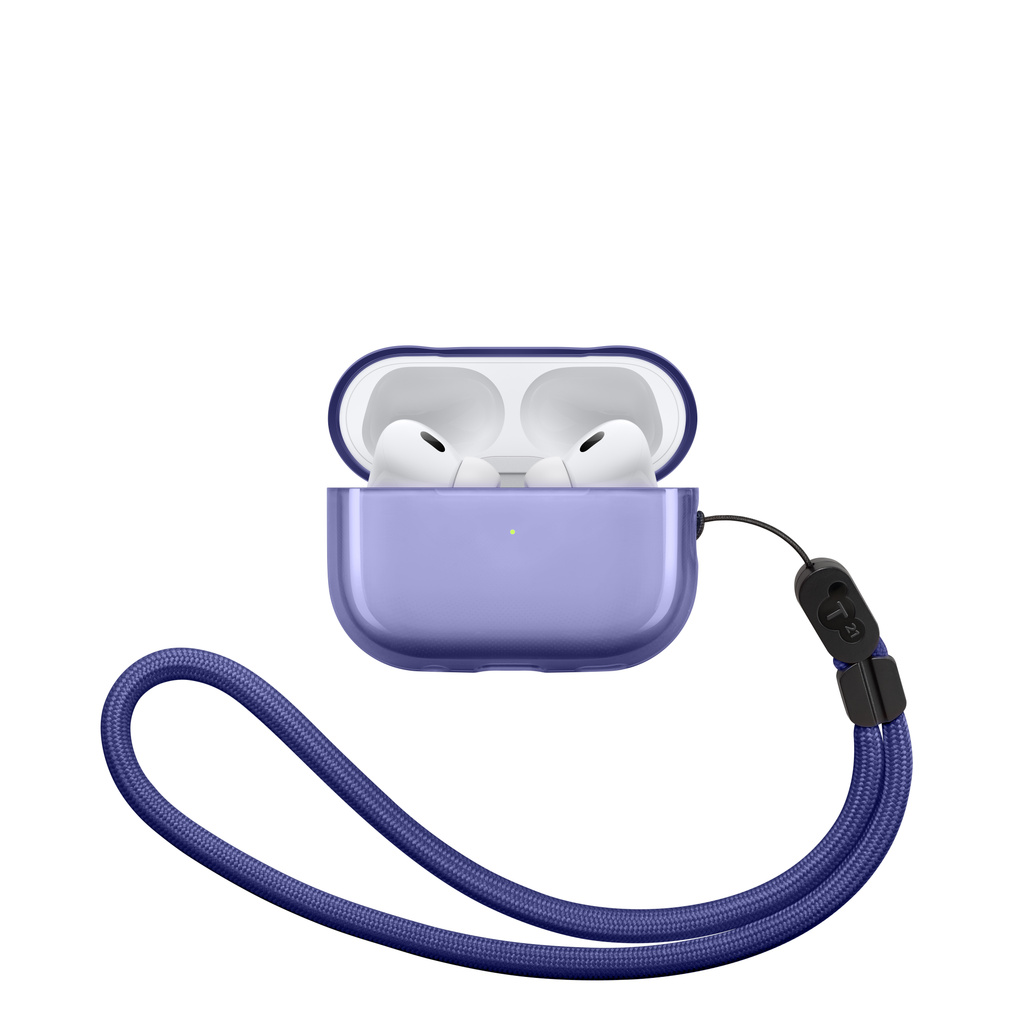Tech21 Translucent AirPods Pro 2 Case - ディープパープル