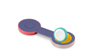 Twelve South ButterFly SE 2-in-1 USB-C Qi2 Travel Charger - ピンク