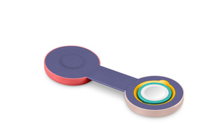 Twelve South ButterFly SE 2-in-1 USB-C Qi2 Travel Charger - ピンク