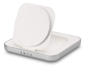 Zens Magnetic Nightstand Charger - White - Apple