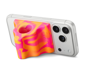 Hikawa Grip & Stand for iPhone (MagSafe Compatible) - Orange Swirl