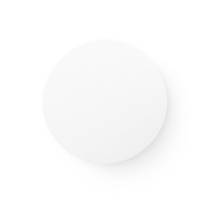 LG Temperature Sensor, front exterior, white color, circular disc shape