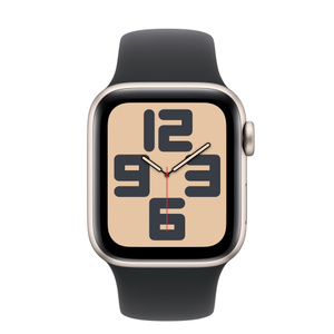 Buy Apple Watch SE GPS, 40mm Starlight Aluminum Case with Black 