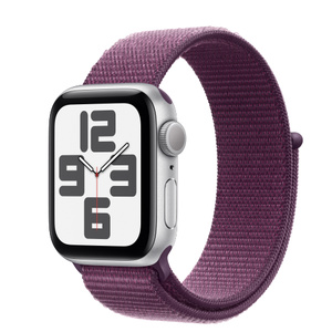 Buy Apple Watch SE GPS, 40mm Silver Aluminum Case with Plum Sport 