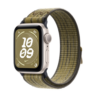 Buy Apple Watch SE GPS, 44mm Starlight Aluminum Case with Green  