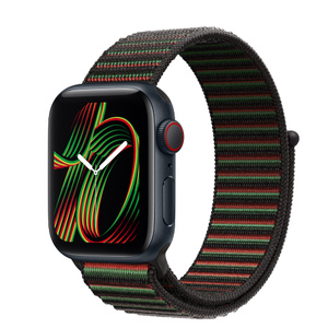 中古 Apple Watch SE 第2世代 44mm あかるく GPS ミッドナイトスポーツ 