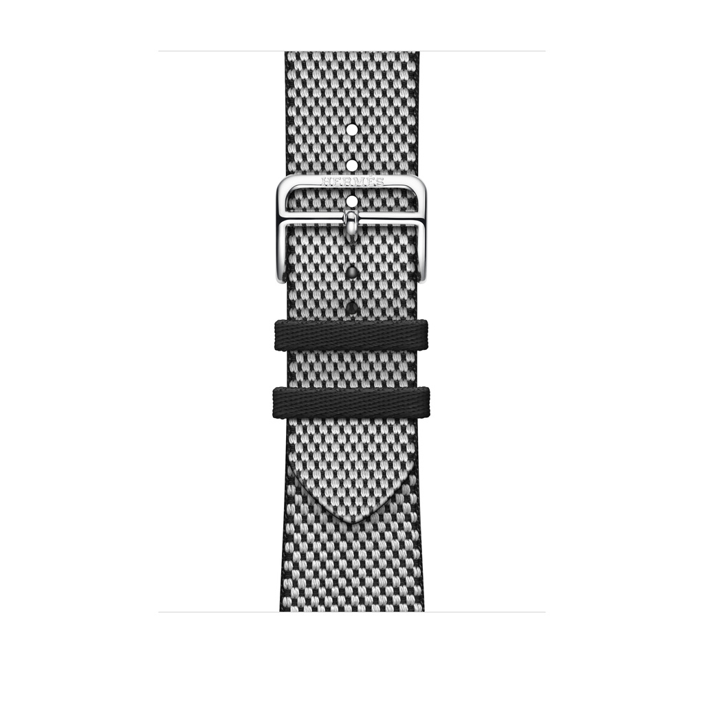 Apple Watch Hermès - 46mmケース用トワルH（黒/エクリュ）シンプルトゥール