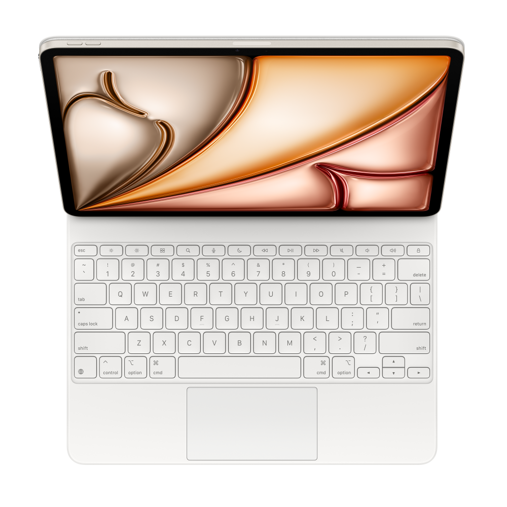Magic Keyboard for iPad Air 13-inch (M3) - Hebrew - White – MDFW4HB/A
