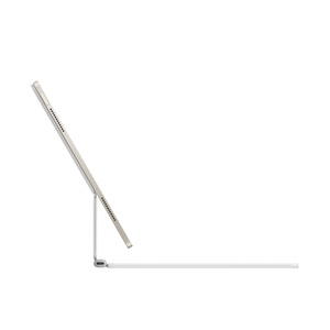 Magic Keyboard para iPad Air, com iPad Air colocado, design flutuante fino na parte traseira, estrutura fina do teclado em alumínio