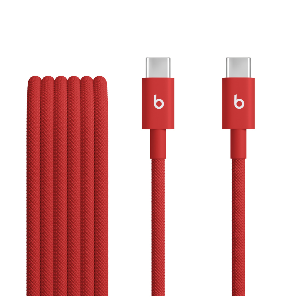 Beats USB-C – USB-C編み込み式充電ケーブル（1.5m）– ラピッドレッド