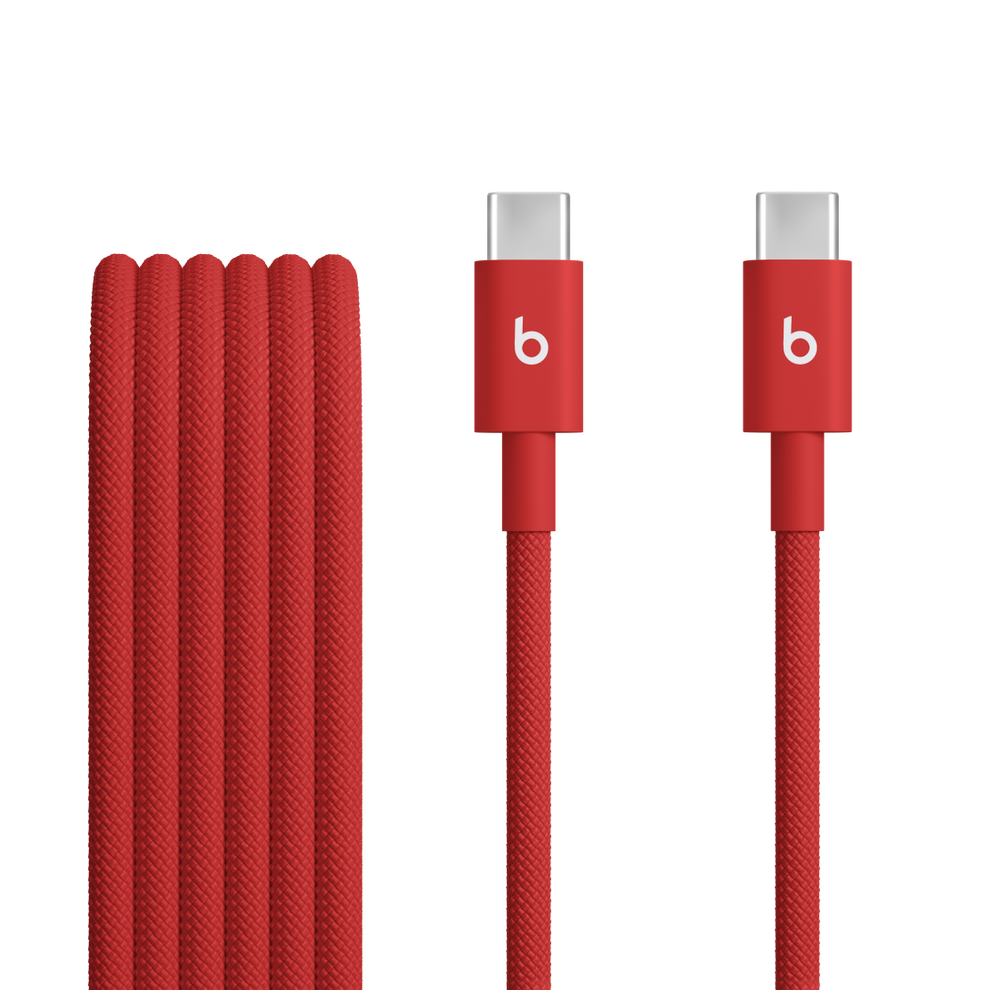 Beats USB-C to USB-C Woven Cable (1.5 m) - Rapid Red – MDGF4ZM/A