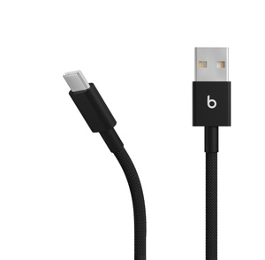 Beats USB-A – USB-C編み込み式充電ケーブル（1.5m）– ボルトブラック