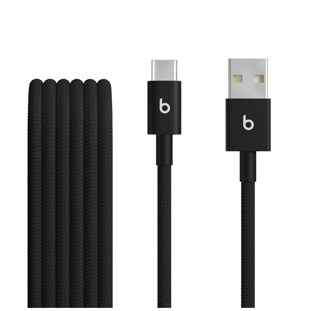 Beats USB-A to USB-C Woven Cables (1.5 m) - Bolt Black (2-Pack) – MDGH4ZM/A
