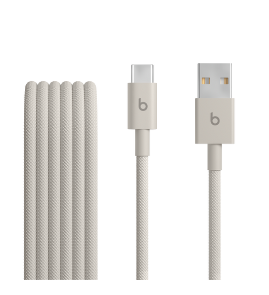 Beats vävd usb-a till usb-c kabel (1,5 m) i sandstorm.