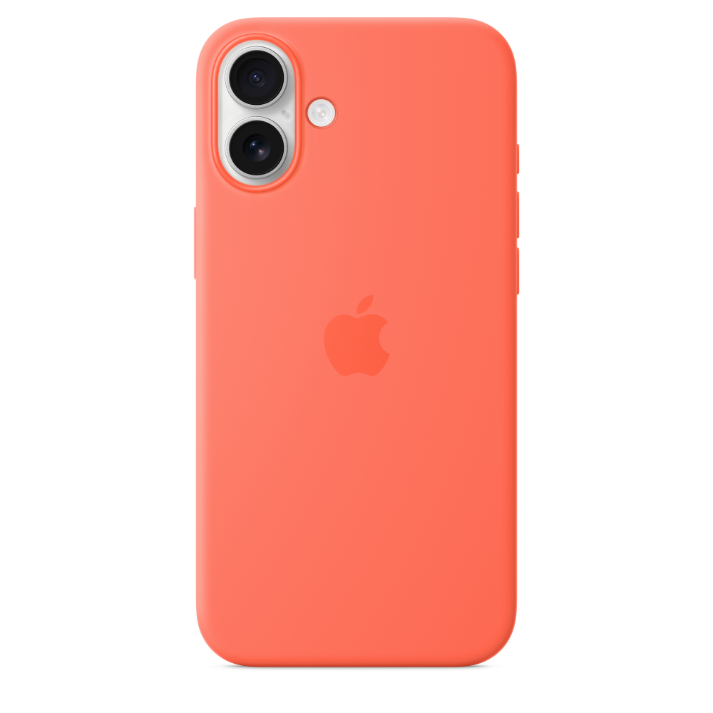 iPhone 16 Plus Silicone Case with MagSafe - Tangerine – MDGT4ZM/A