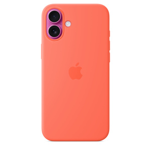 iPhone 16 Plus Silicone Case with MagSafe – Tangerine - Apple