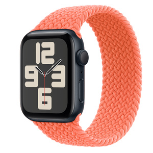 Buy Apple Watch SE GPS, 44mm Midnight Aluminum Case with Tangerine