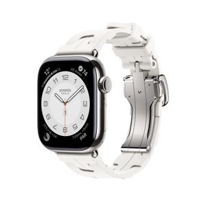 Apple Watch Hermès - 42 毫米Blanc 白色Kilim Single Tour 錶帶